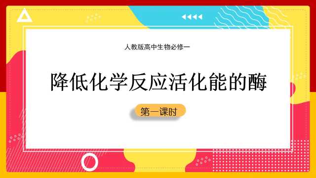 降低化学反应活化能的酶PPT模板